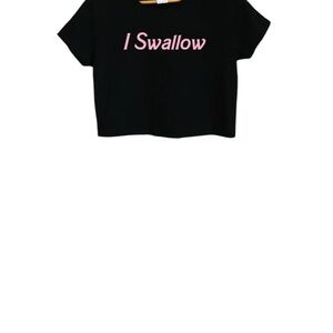 Kids Black T-Shirt with Pink Print